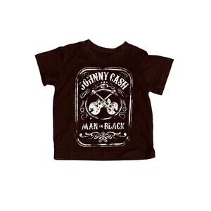 Cash Johnny Cash "Man in Black" Graphic T-shirt 12‎ months Black Music Babycore